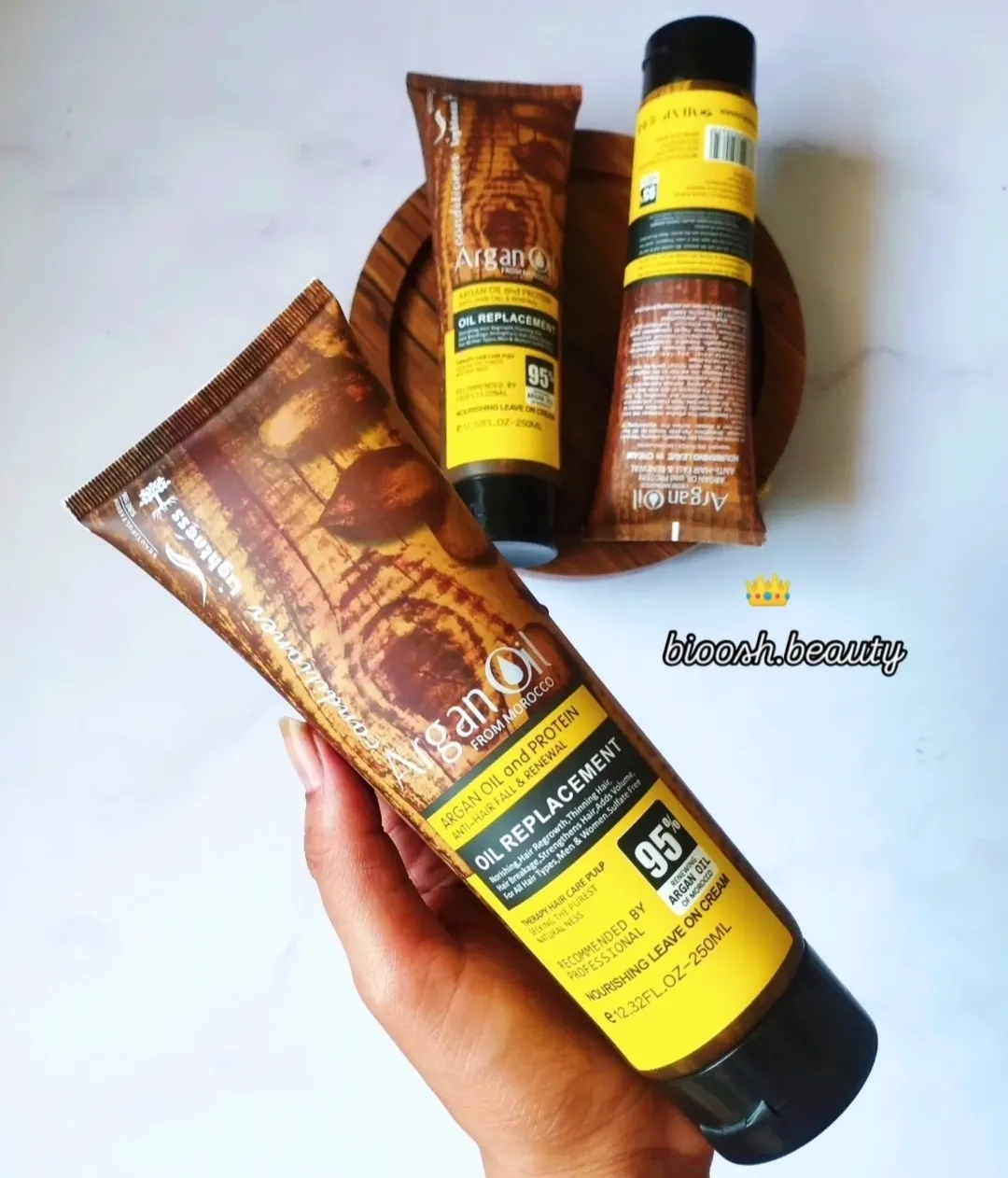 ماسک مو روغن آرگان لایتنس ( بیرون حمام بدون آبکشی ) بدون سولفات اصل اسلواکی 250