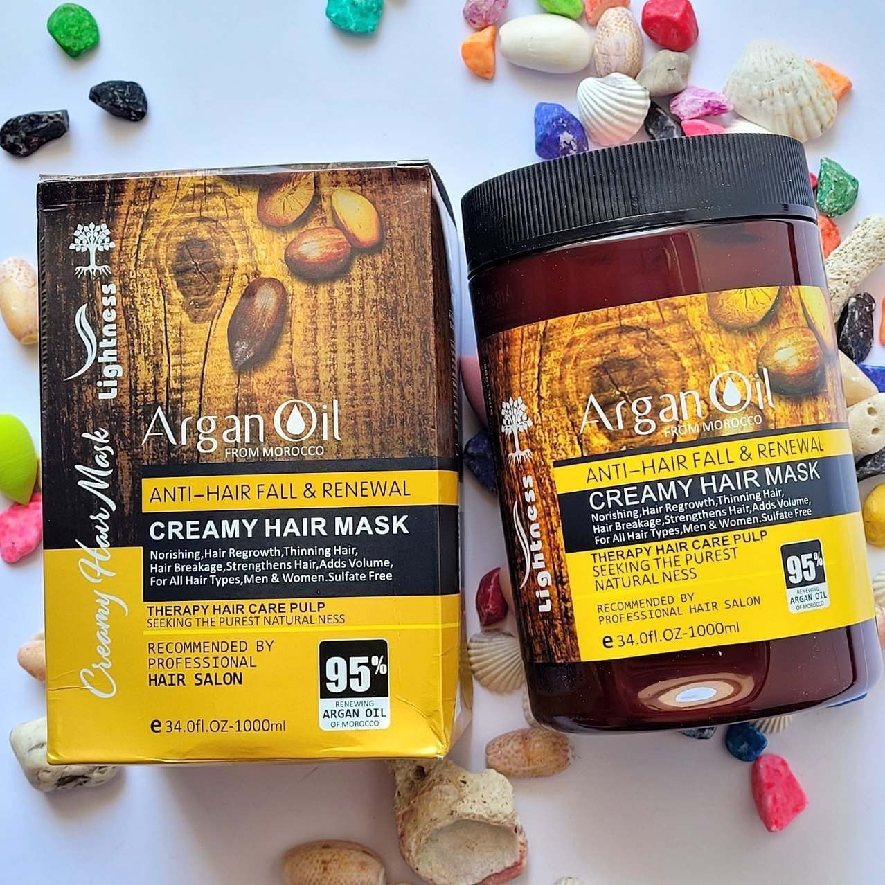 ماسک مو روغن آرگان لایتنس اصل با ضمانت به فروش میرسد