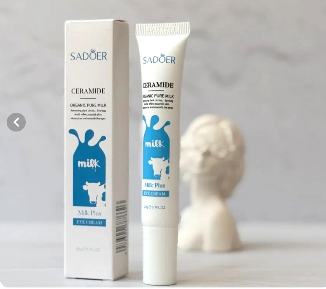 کرم دور چشم سادور حاوی سرامید و شیر گاو