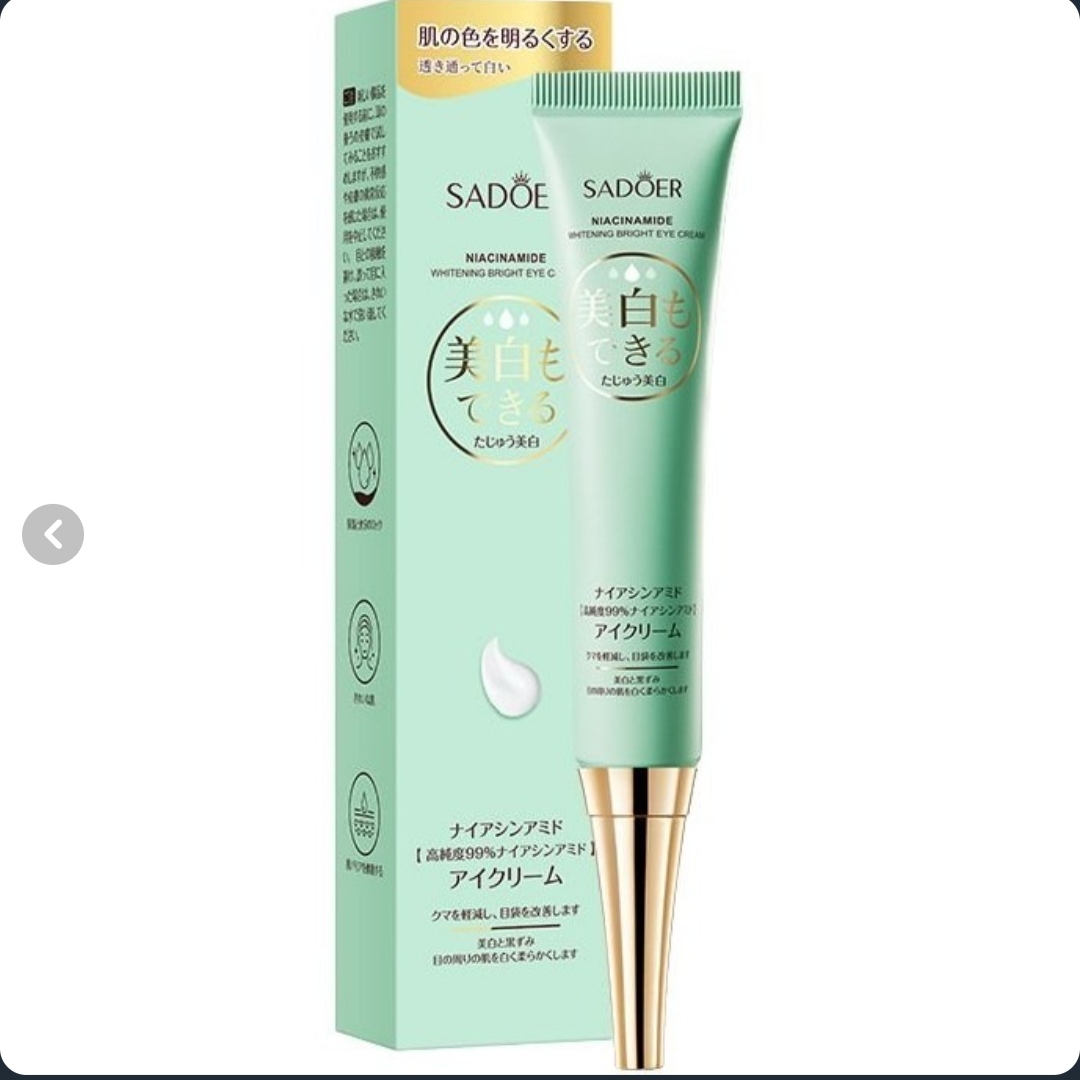 کرم دور چشم روشن کننده و ضد لک نیاسینامید سادور وزن 20 گرم