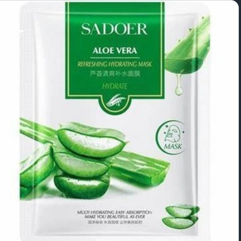 ماسک ورقه ای صورت آلوئه ورا سادور وزن 25 گرم sadoer
