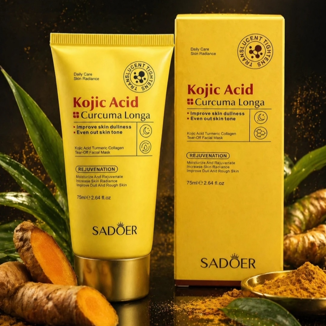 ماسک صورت کوجیک اسید و زردچوبه SADOER